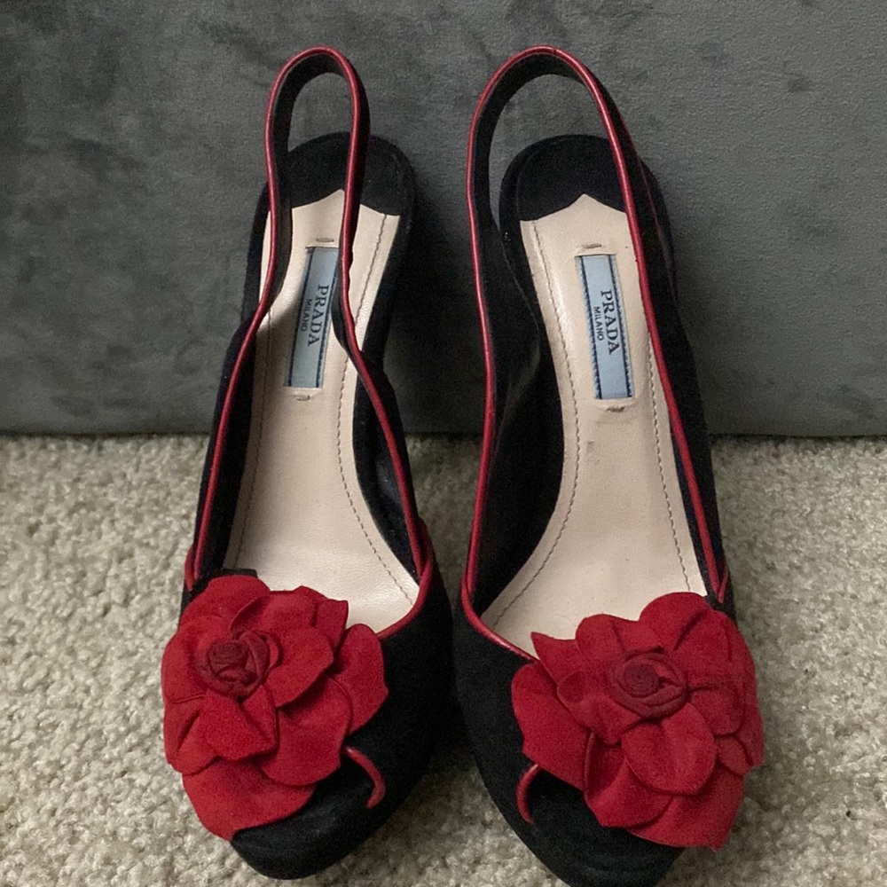 Prada Milano Rose High Heels